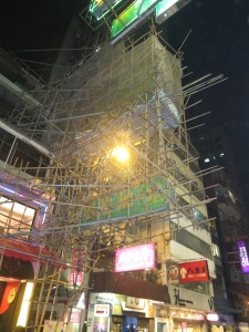 Bamboo Scaffolding could be found on buildings everywhere!